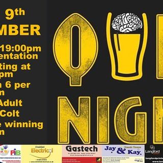 🤨QUIZ & COLTS PRESENTATION 🤨 Friday 9th September OCC will be hosting the ...