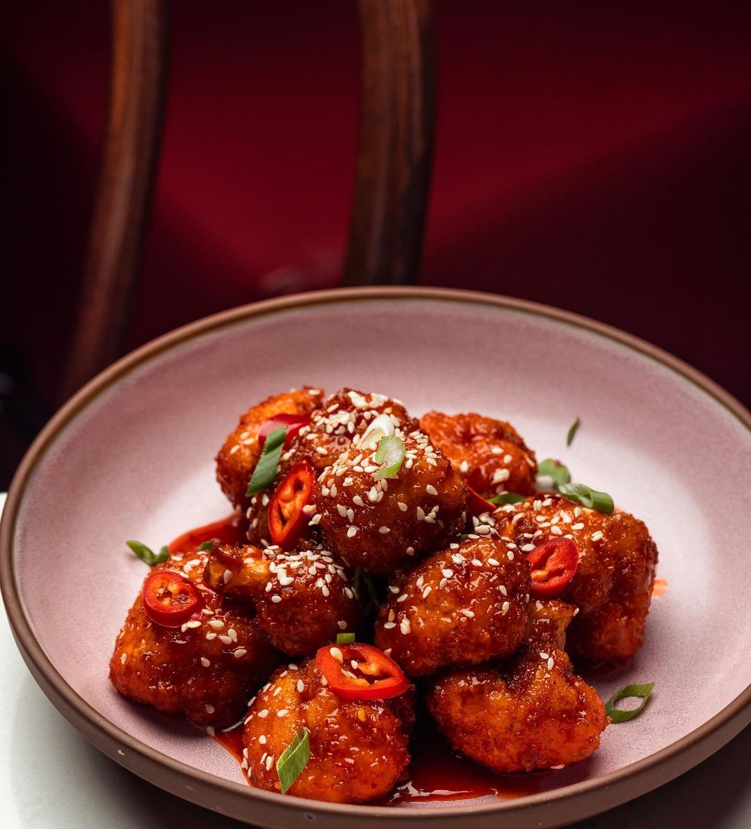 You need these. 
General Tso Cauliflower Bites are a crowd fav here at HG,  great sharing dish paired with ...