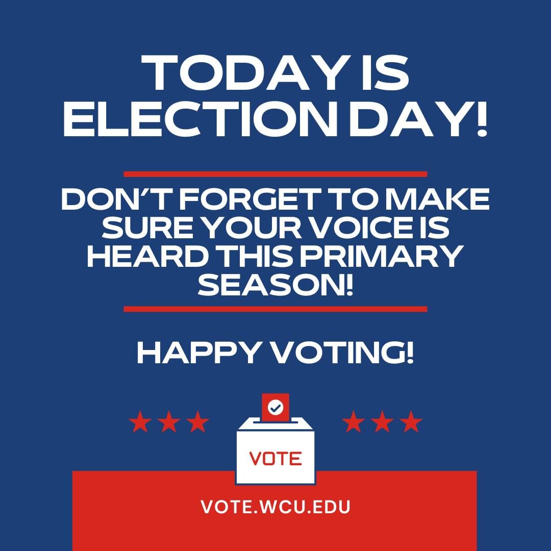 Primary Election Day is today!!!! Don't forget to report to your designated p...