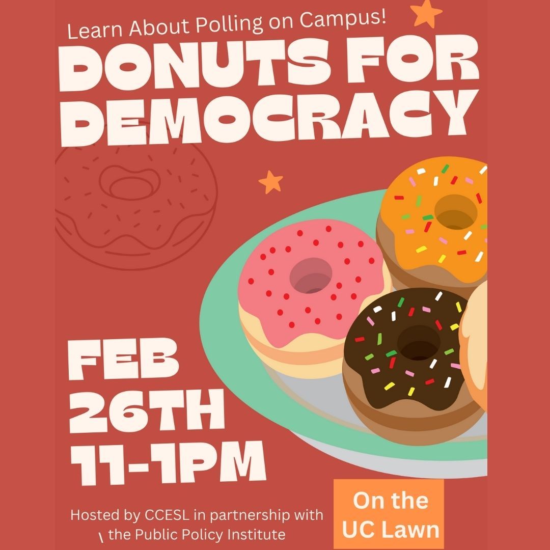 Come join us on the 26th for Donuts and Democracy!  Have a sweet treat and le...