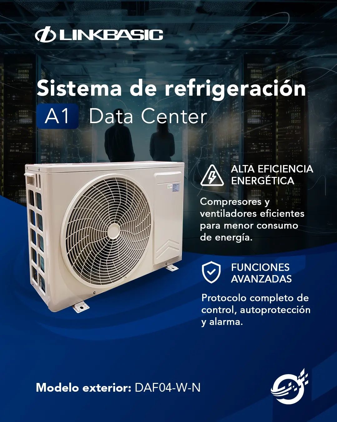 ¡Mejora la eficiencia y protege tu data center con los aires de Linkbasic! 💨...