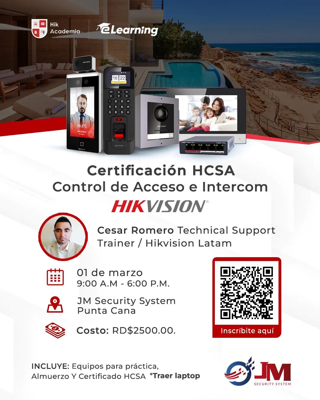 ¡Certifícate en HCSA Control de Acceso e Intercom en nuestro evento exclusivo...