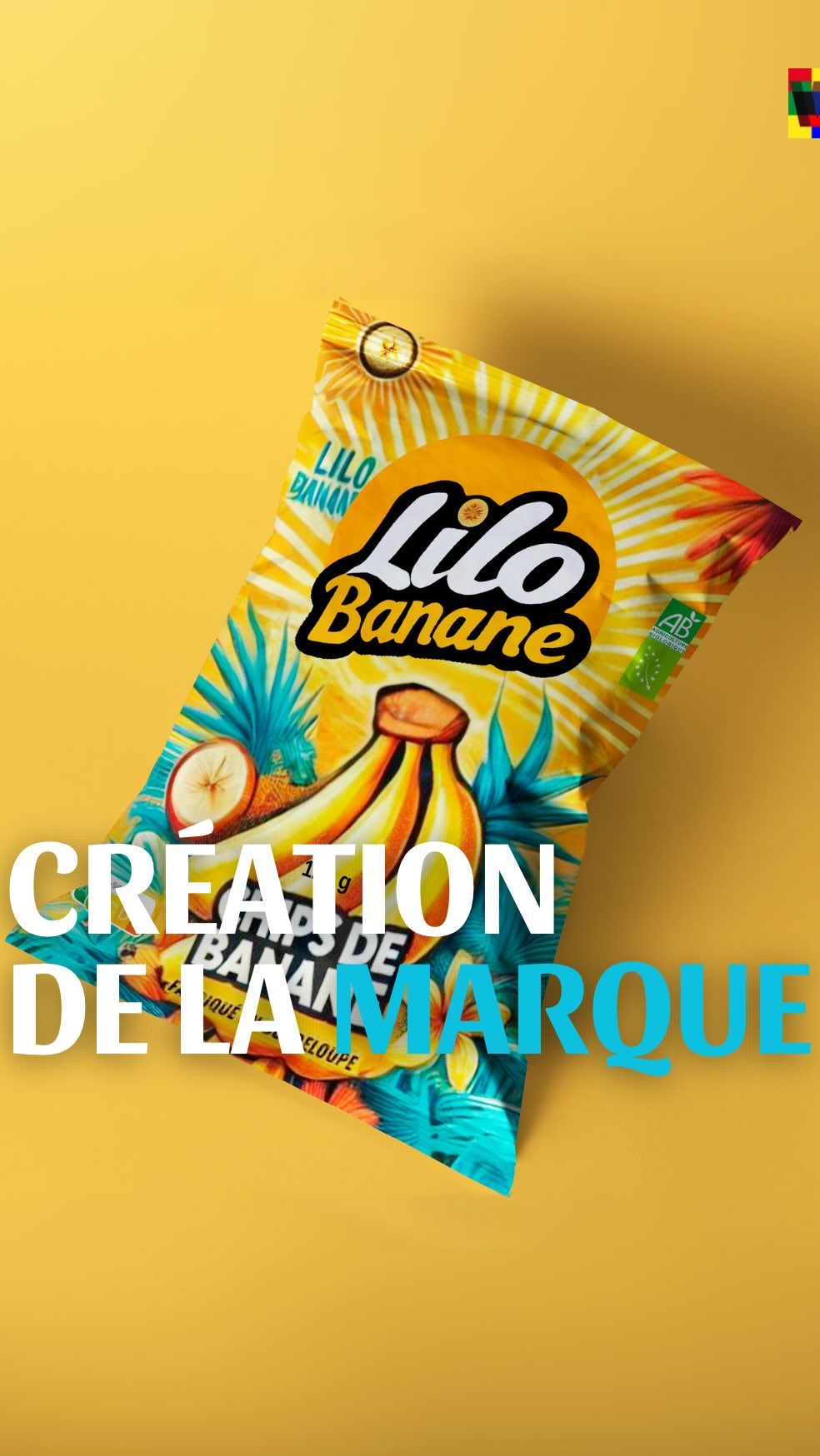 🌟 Création de la marque LILO BANANE, (Chips de banane) “Aux bons goûts des î...