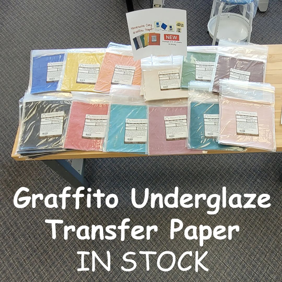 Graffito Paper - Colored Underglaze Transfer Paper