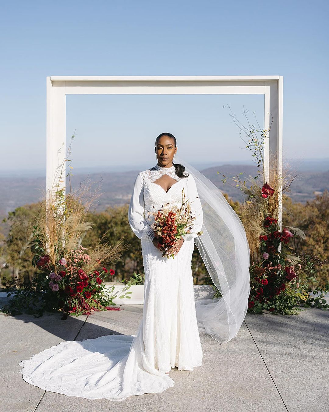 Velvet African Wedding Dresses for Women Plus Size Turkey Flower