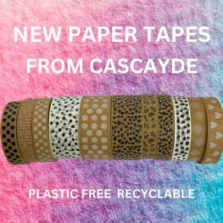 Check out these gorgeous recyclable paper tapes from @cascayde_ that we have...