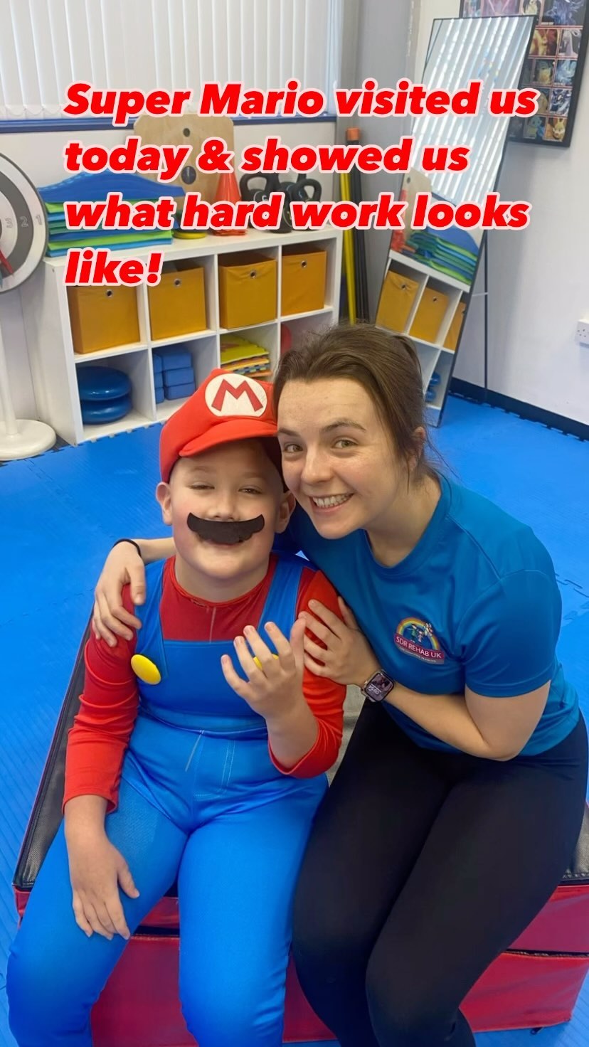 Another super hero attends @sdrrehabuk this week, check out our Super Mario B...
