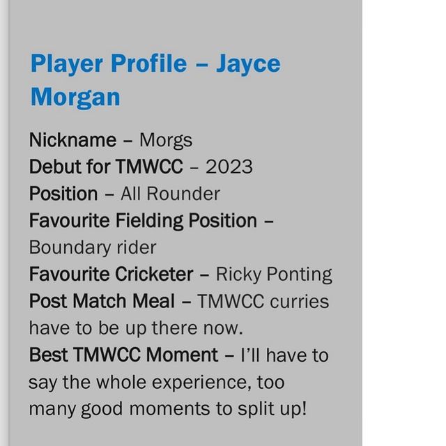 🚨Player Profile Tuesday🚨 This week is the turn of our overseas friend Jayce...