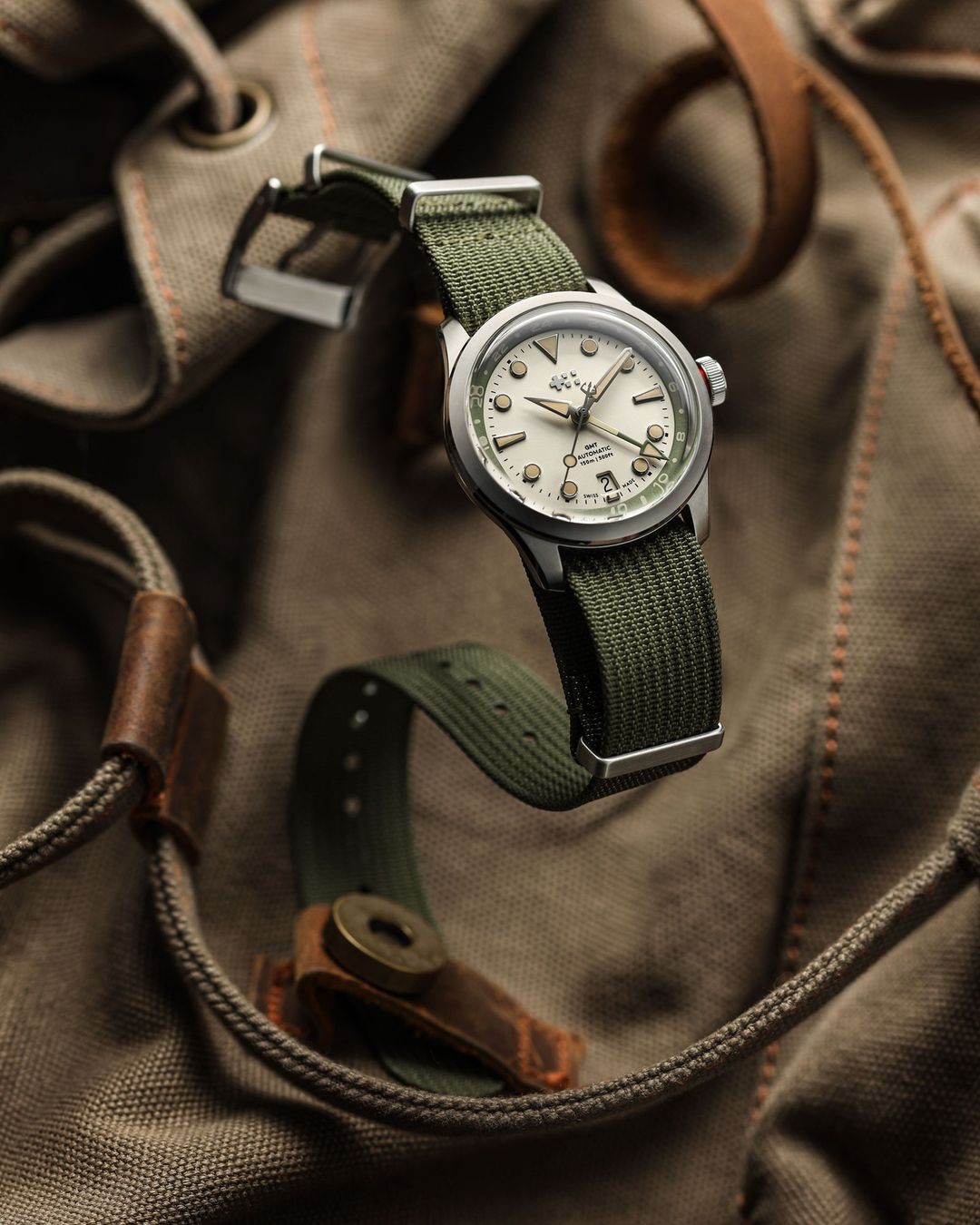 Camo Vachetta Leather Watch Strap — Vulture Premium