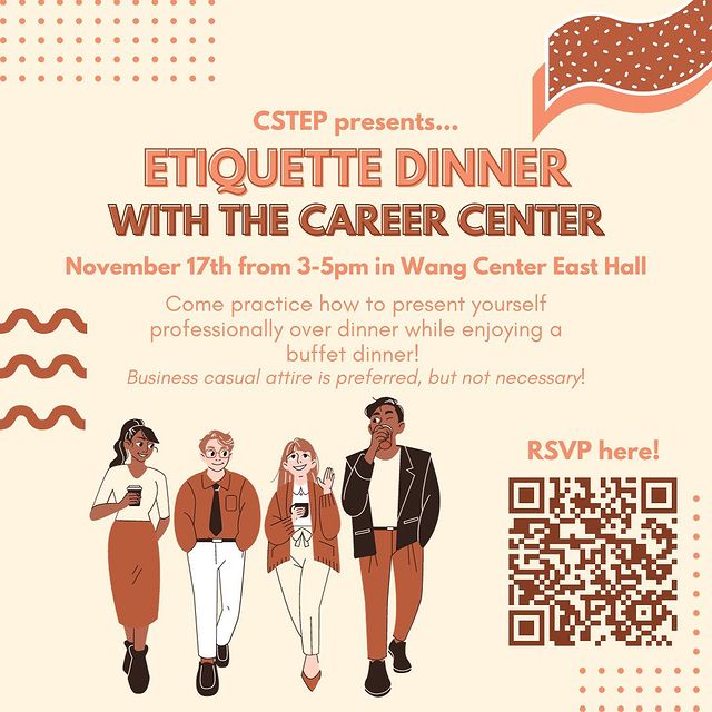 Hey CSTEP 👩🏼‍💼👨🏻‍💼 Practice how to behave professionally over dinner at...