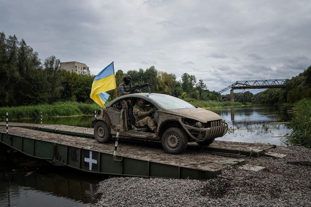 Ukrainian armed forces liberated Izium during counter offensive Kharkiv regio...