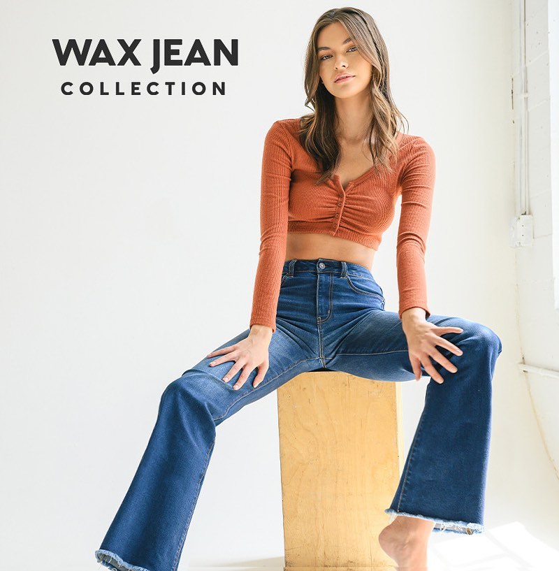 Wax Jeans Women's Juniors High Waist Light Distressing Skinny Jeans - 90600