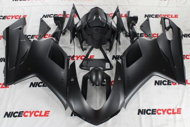 Check out this sleek Matte Black Fairings for the Ducati 1198 1098 848 Evo! W...