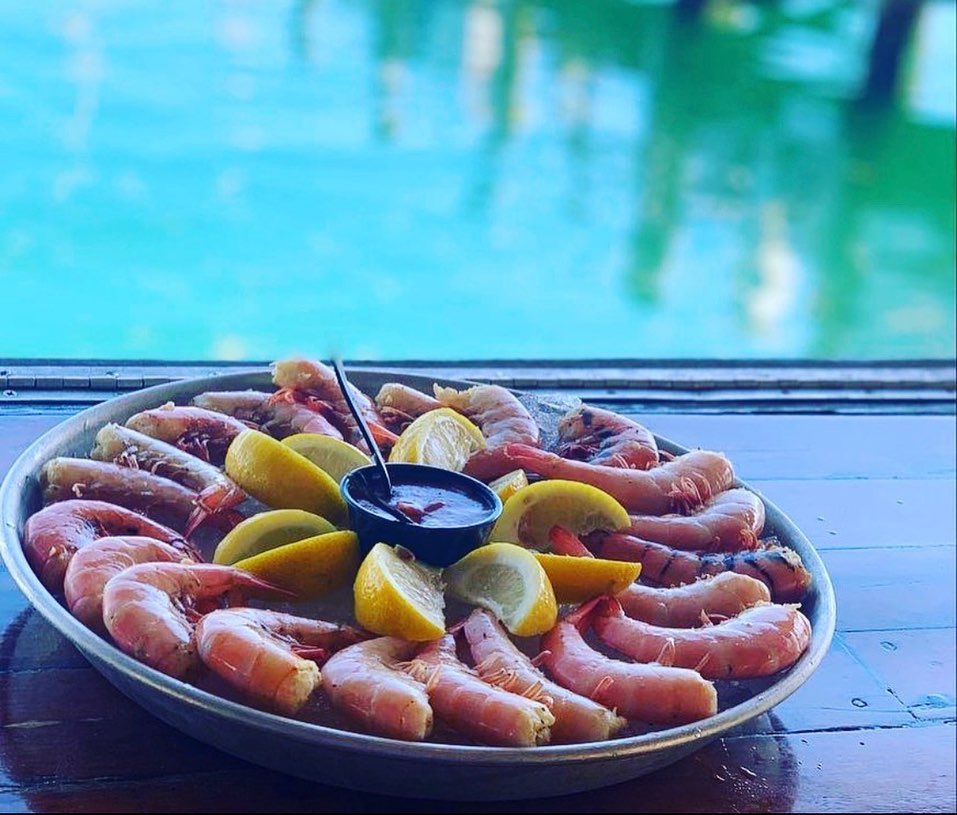What’s your favorite kind of shrimp to order? 🍤 Peel & Eat, Bacon Wrapped Stuffed or Royal Reds? #conchfarm #keywest #seafoodie