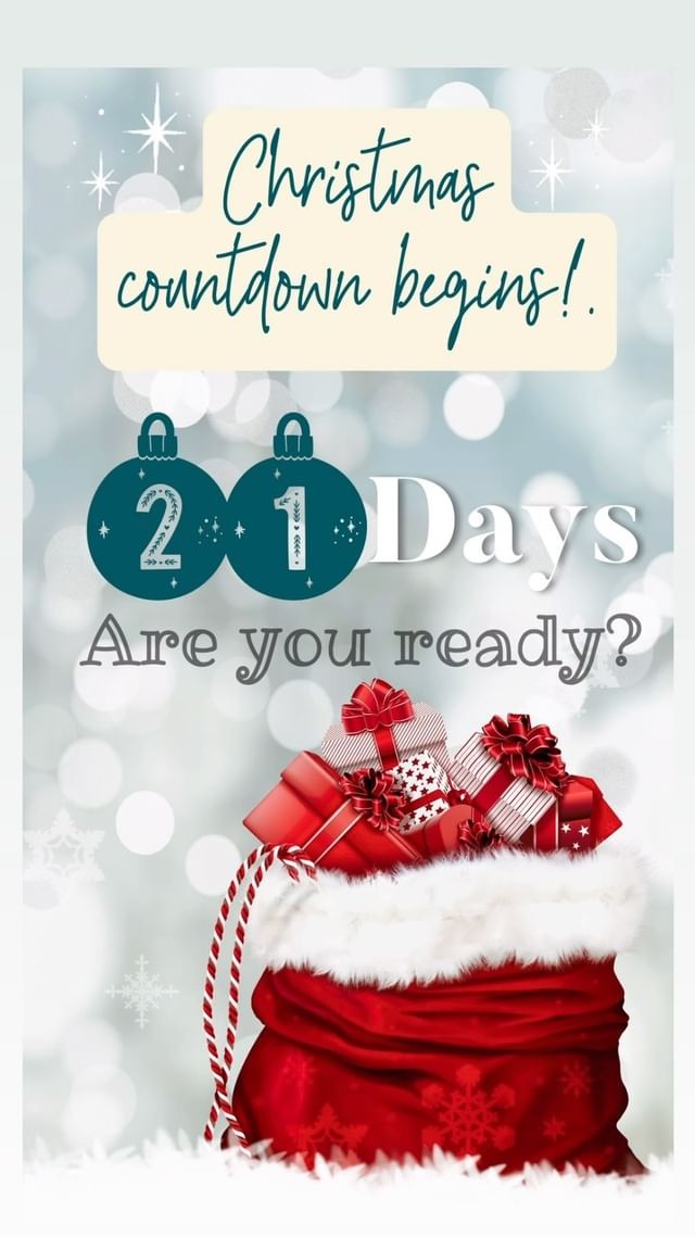 ONLY 21 DAYS UNTIL CHRISTMAS!🎅🏼
Are you ready? And I’m not talking about pr...