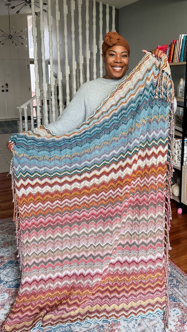 Elmore Blanket, a free Tunisian crochet baby blanket pattern - TL Yarn  Crafts
