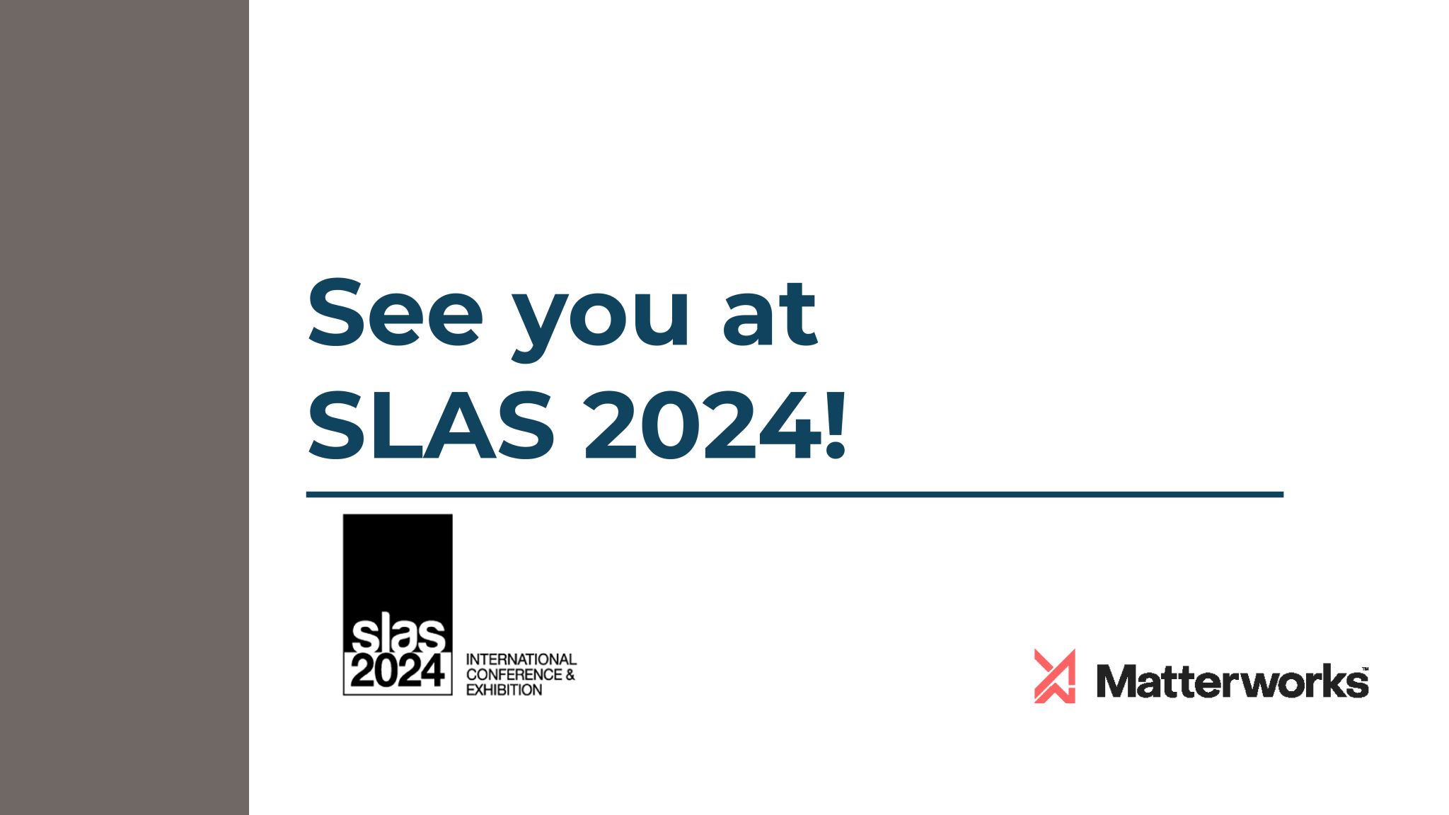 In just a few short weeks Sr. VP of Business Development Mel Hernandez will be at the #SLAS2024 I...