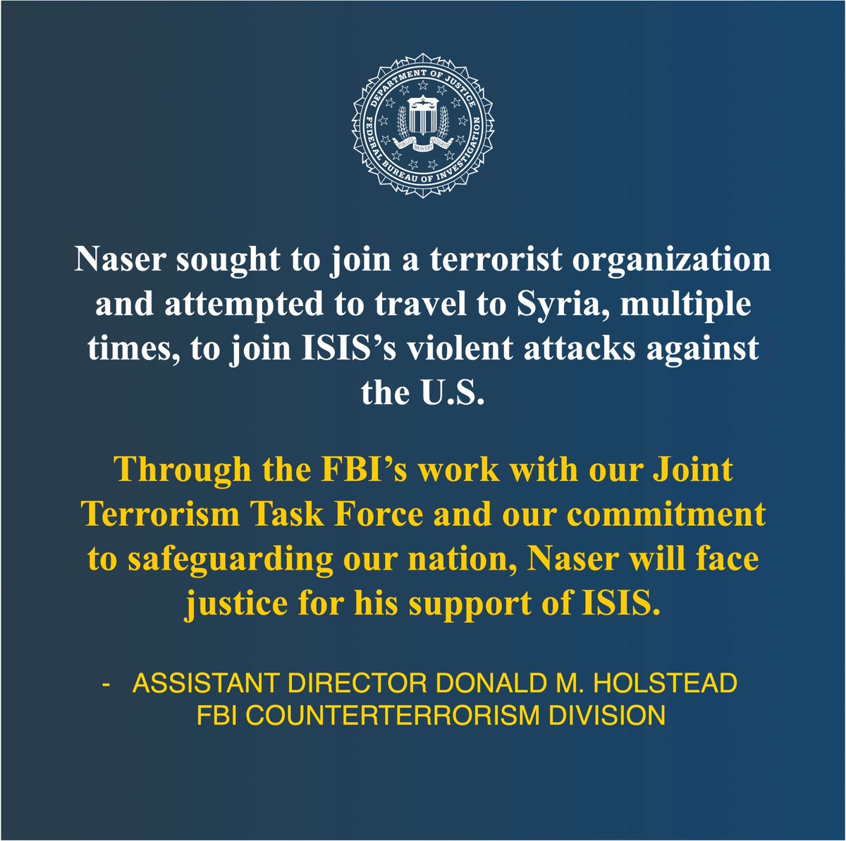 Federal Jury Convicts Michigan Man on Charges of Attempting to Provide Material Support to ISIS...