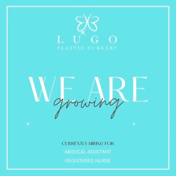 Lugo Plastic Surgery is growing! Grow with us✨
As the first and only female-o...