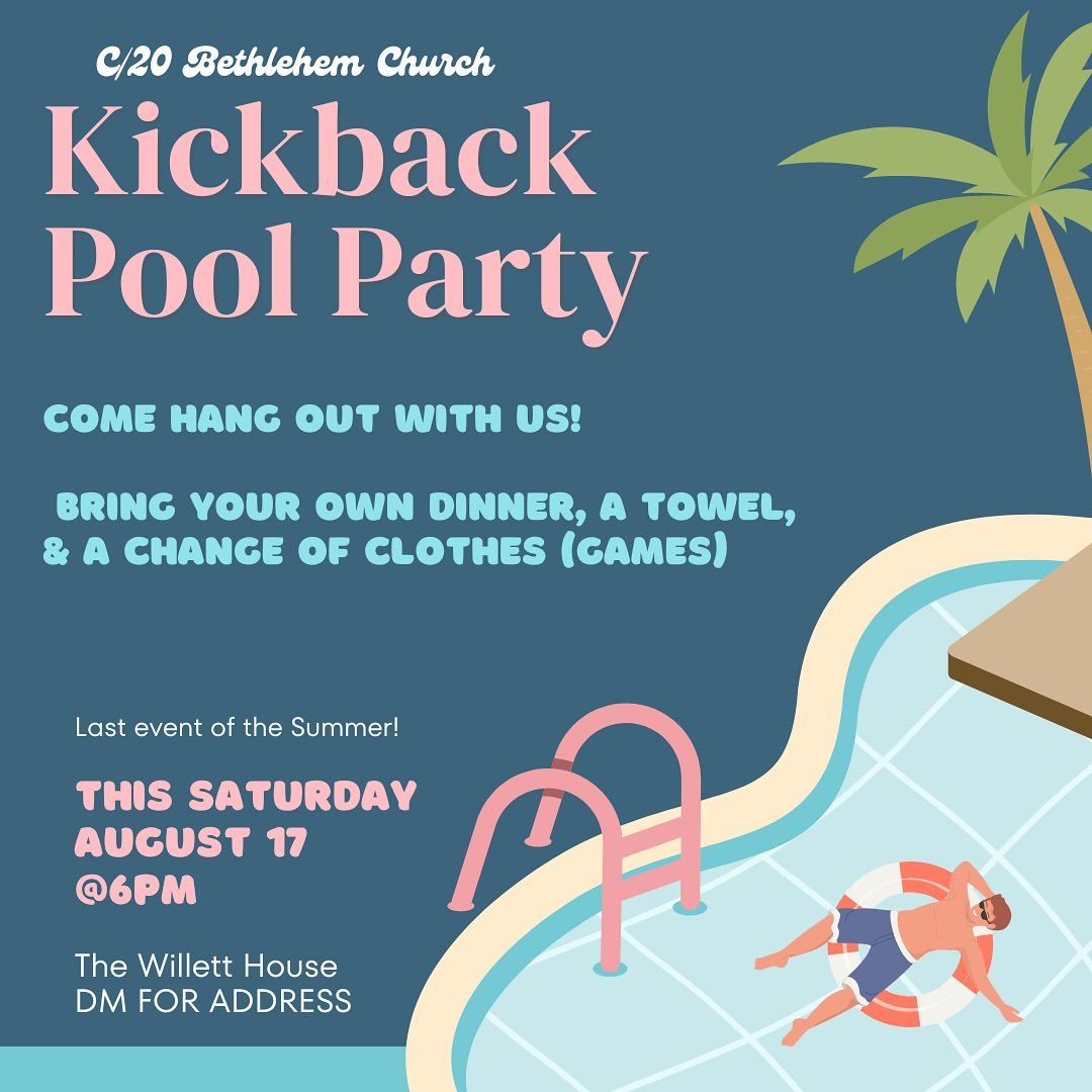 Kickback Pool Party is this Saturday! ☀️🍉 Invite your friends + spread the w...