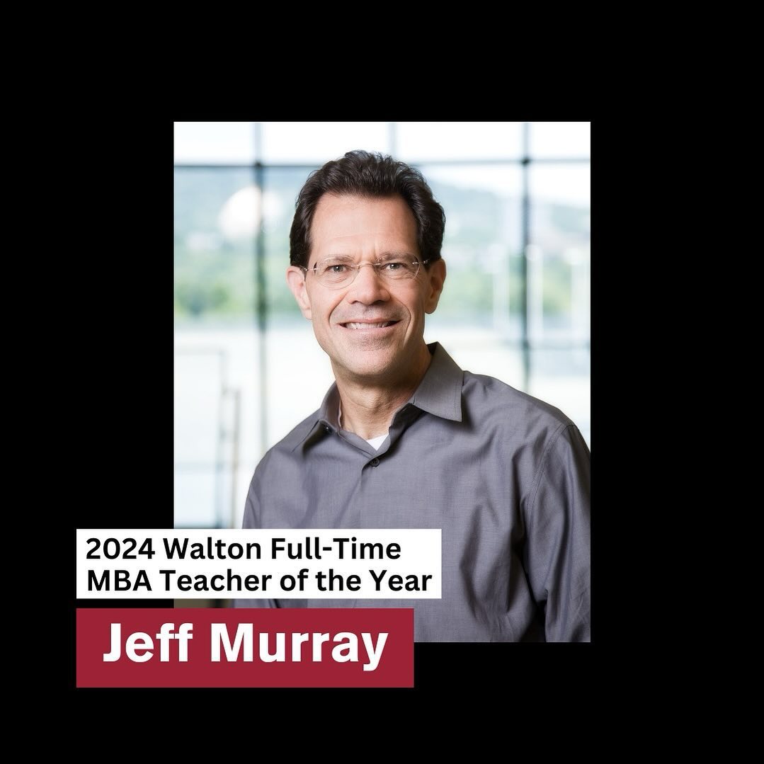 Congratulations to Walton MBA professor Dr. Jeff Murray on being named the Wa...