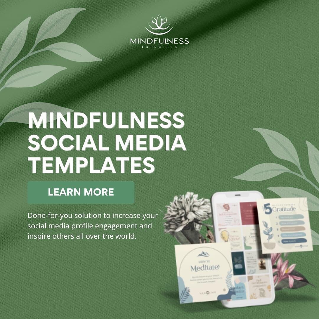 These 365 brandable social media templates are perfect for you if:✅ You’re a mindfulness teacher,...