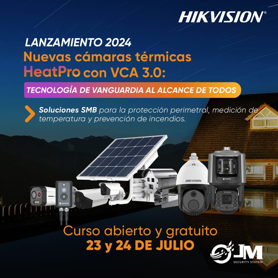 Descubre las cámaras térmicas HeatPro VCA 3.0 de Hikvision en nuestro curso g...